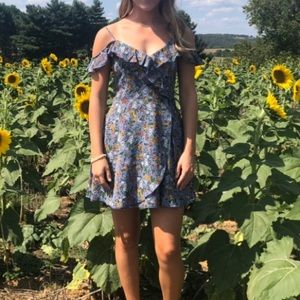 New Flowy Floral Ruffle Top Summer Dress